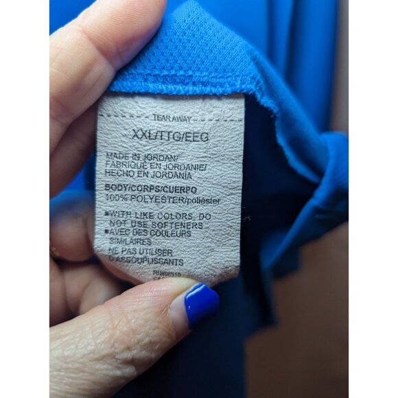 Under Armour Men's Size XXL Heat gear Blue Short Sleeve Shirt - Picture 8 of 14